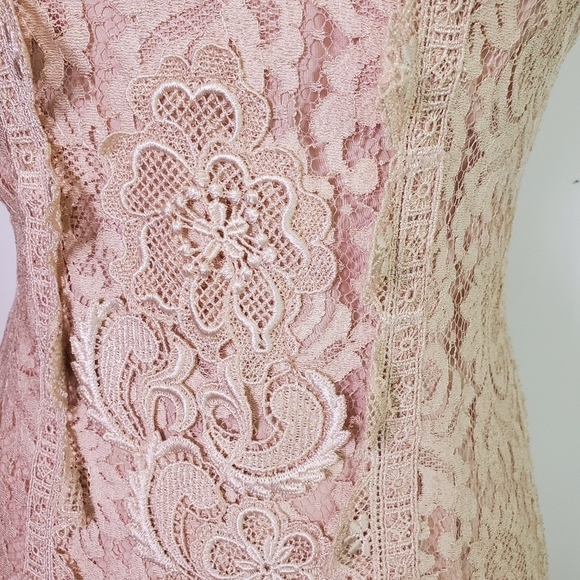 Vintage Ricki Lang by Nuit Lace Applique Dress - Picture 8 of 11